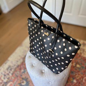 Kate Spade Bikini Black Dot Large Tote